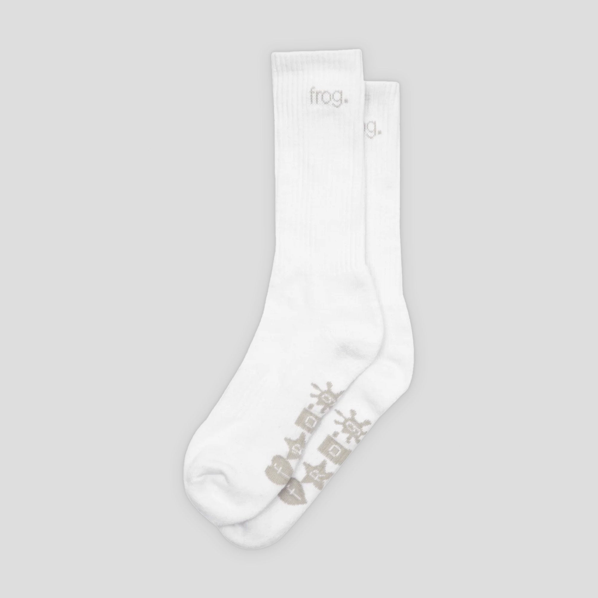 Frog Skateboards Socks - White