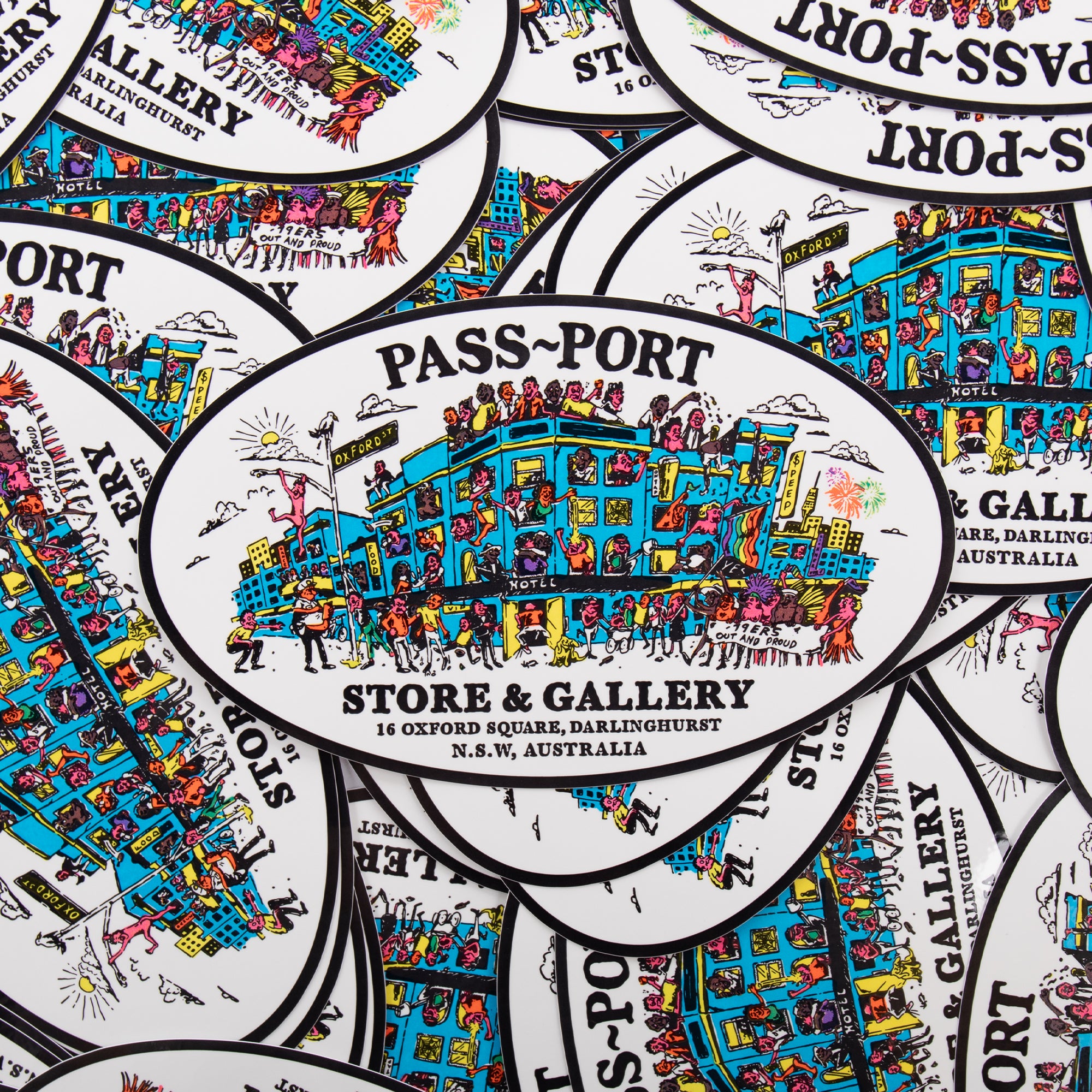 Pass~Port Store & Gallery Sticker