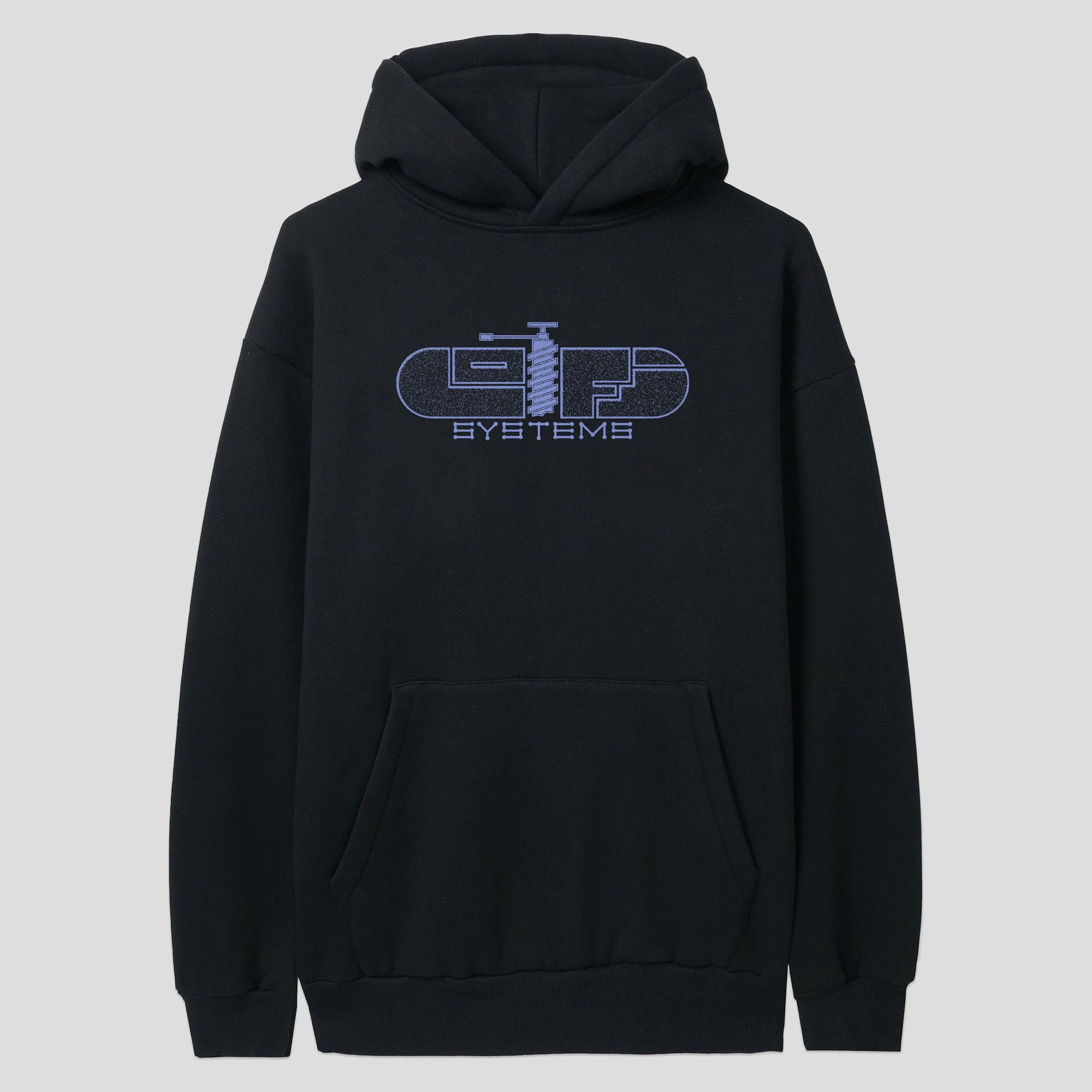 Lo-Fi Process Pullover Hood - Black