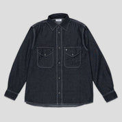 Dancer Double Pocket Shirt - Chambray Black