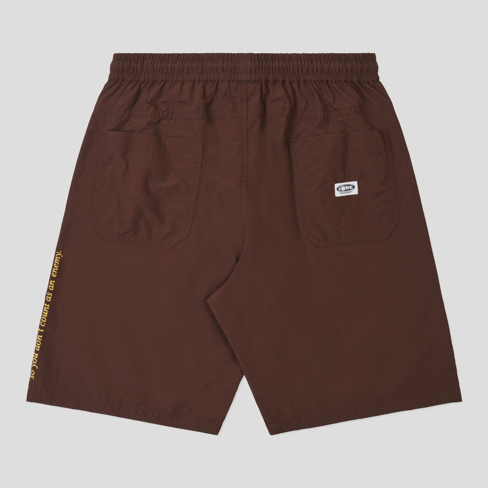 Come Sundown Split Short - Brown