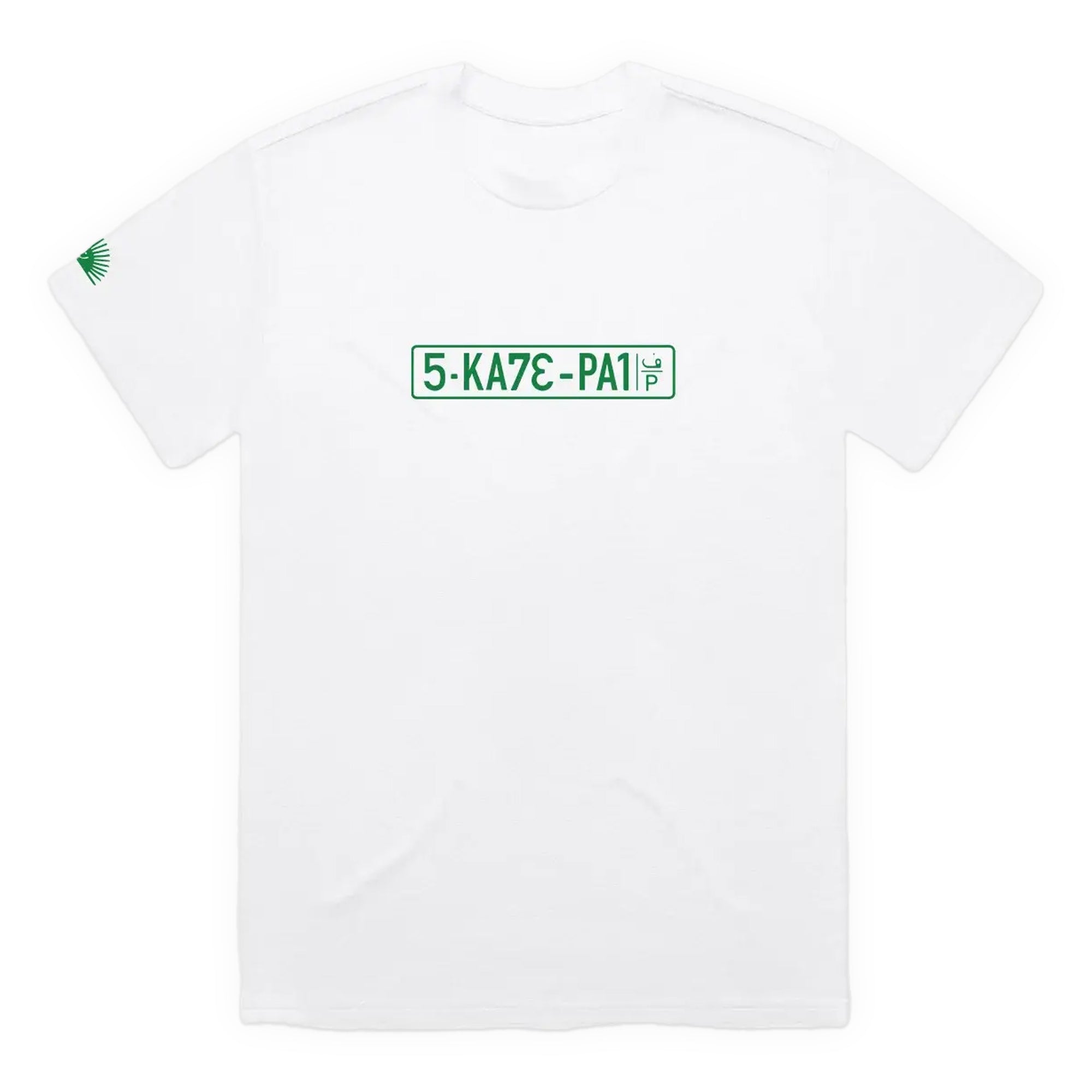 SkatePal Licence Plate Tee - White