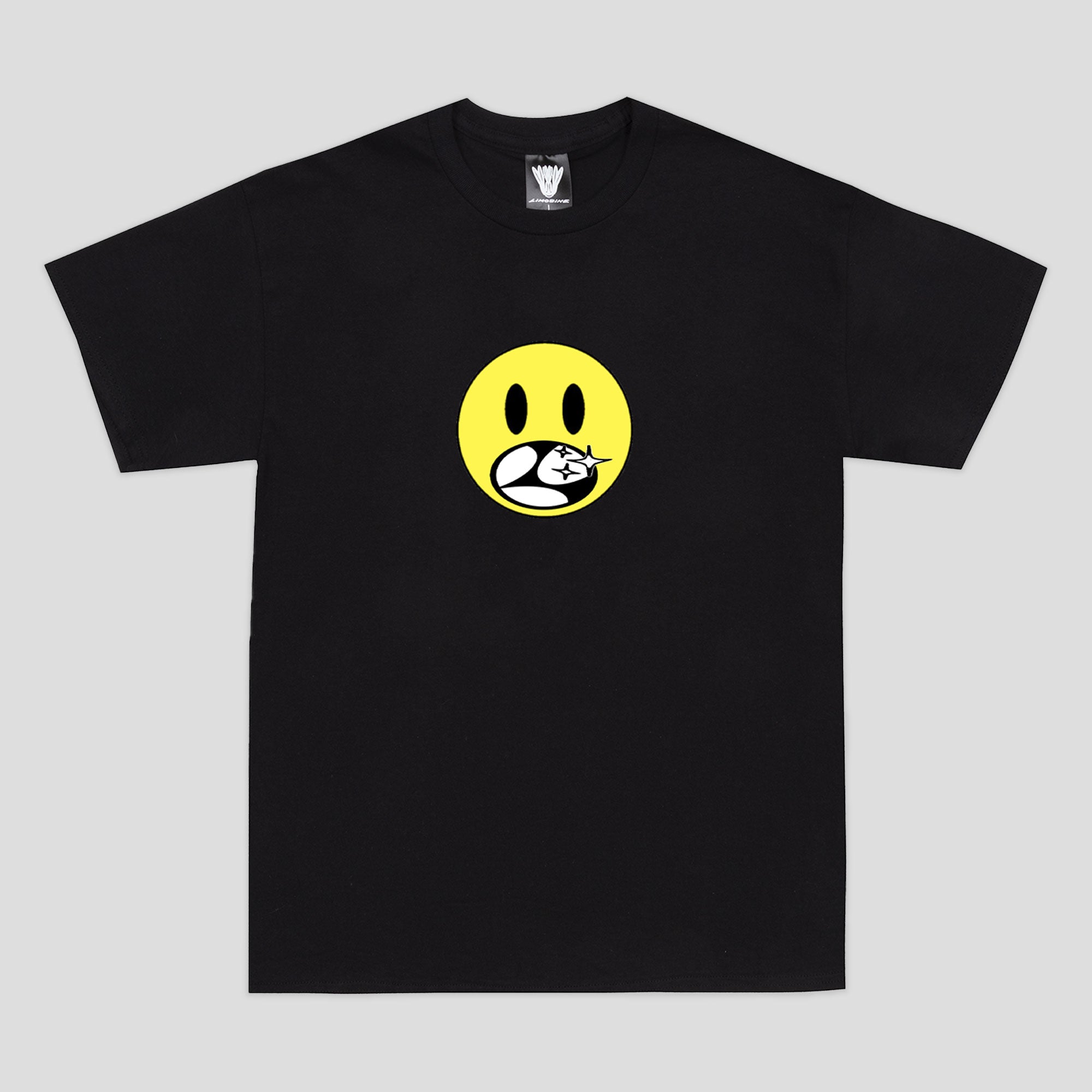 Limosine Happy Face Tee - Black