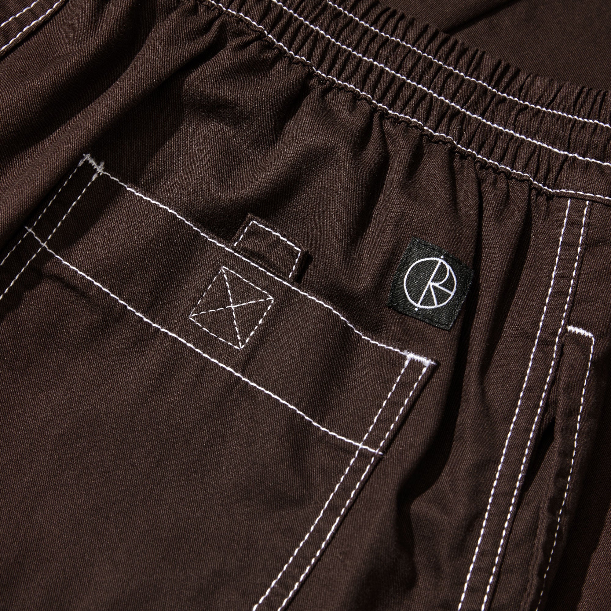 Polar Skate Co. 'Surf' Pant Contrast - Chocolate/White