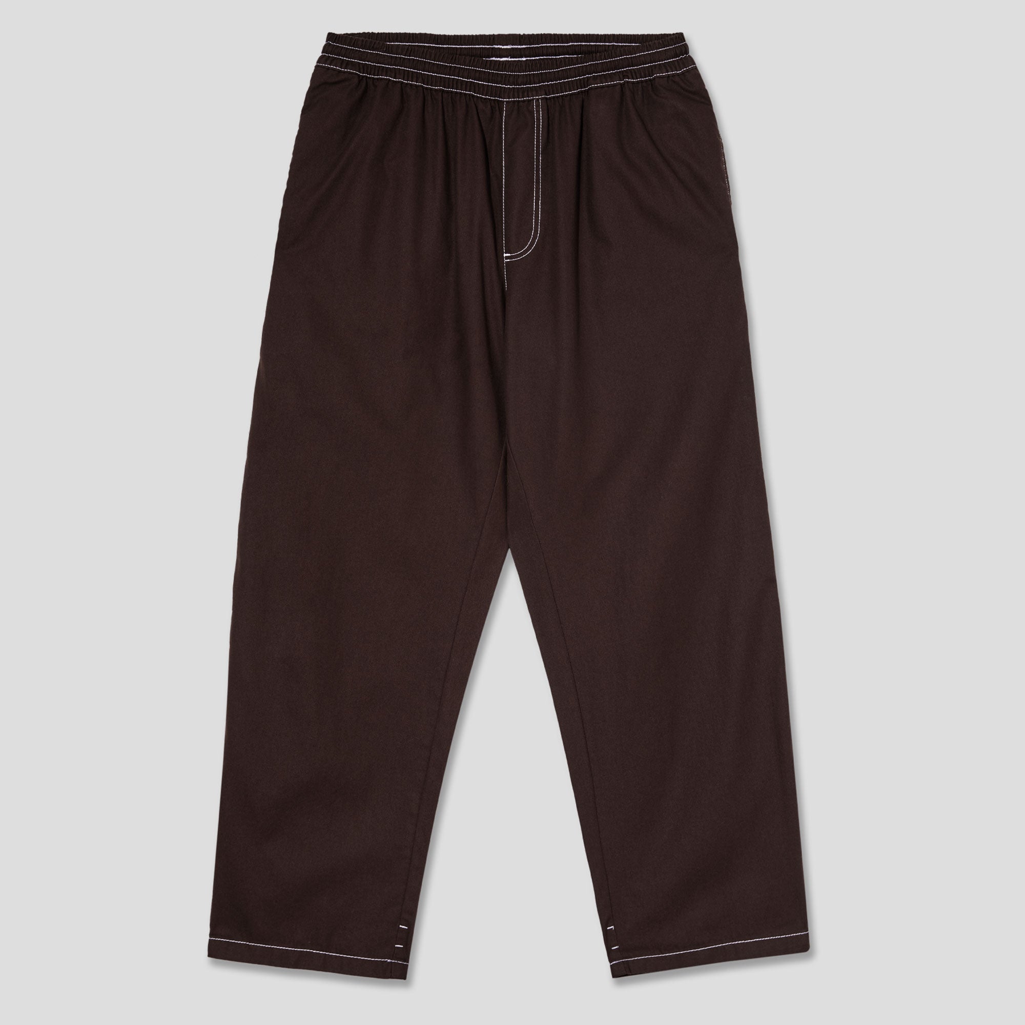 Polar Skate Co. 'Surf' Pant Contrast - Chocolate/White