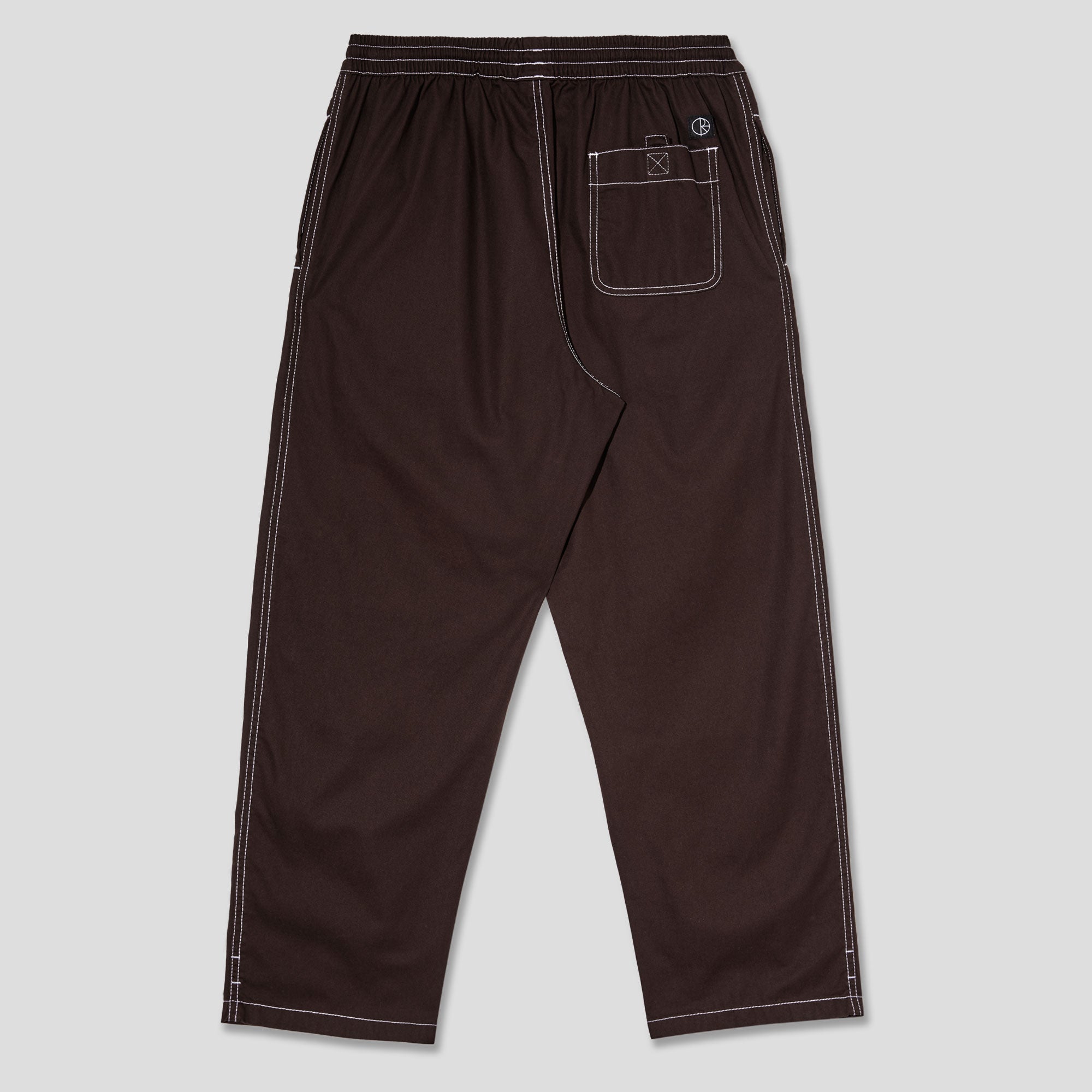 Polar Skate Co. 'Surf' Pant Contrast - Chocolate/White