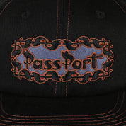 Pass~Port Pattoned Casual Cap - Black