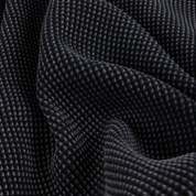 Dime Premium Waffle Zip Hoodie - Faded Black