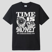 Cash Only Time Tee - Black