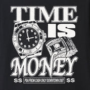 Cash Only Time Tee - Black