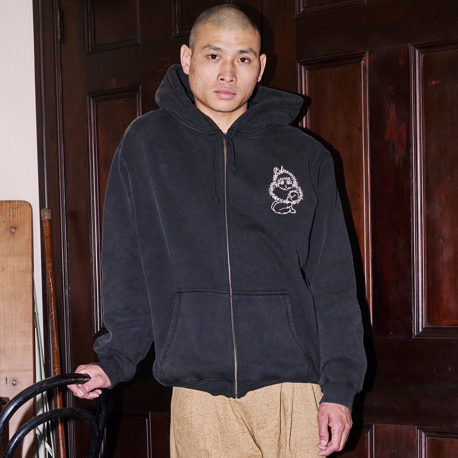 Pass~Port & May Gibbs Webbed Bed Zip Hoodie - Acid Black Pass~Port & May Gibbs Webbed Bed Zip Hoodie - Acid Black