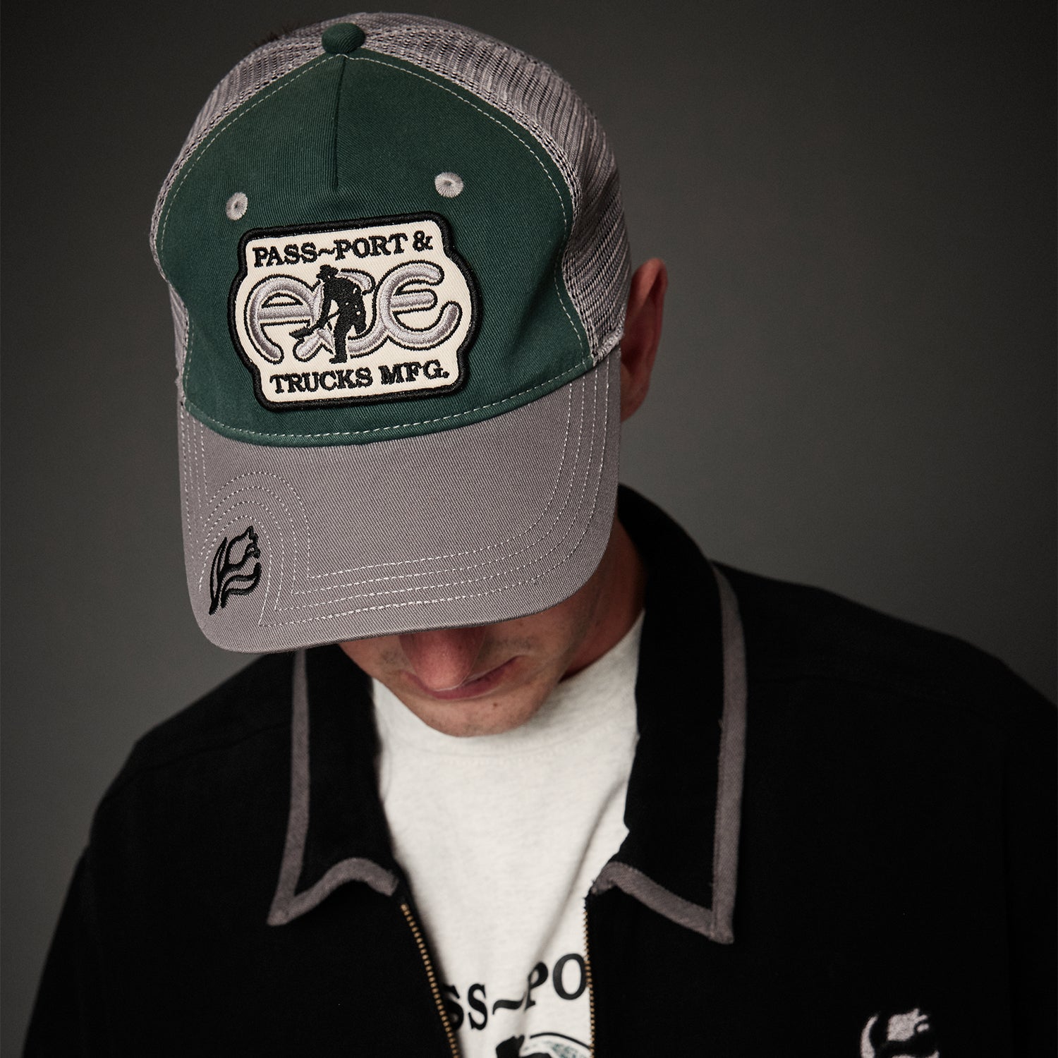 Pass~Port & Ace Trucks MFG Ace Packers Trucker Cap - Green / Steel