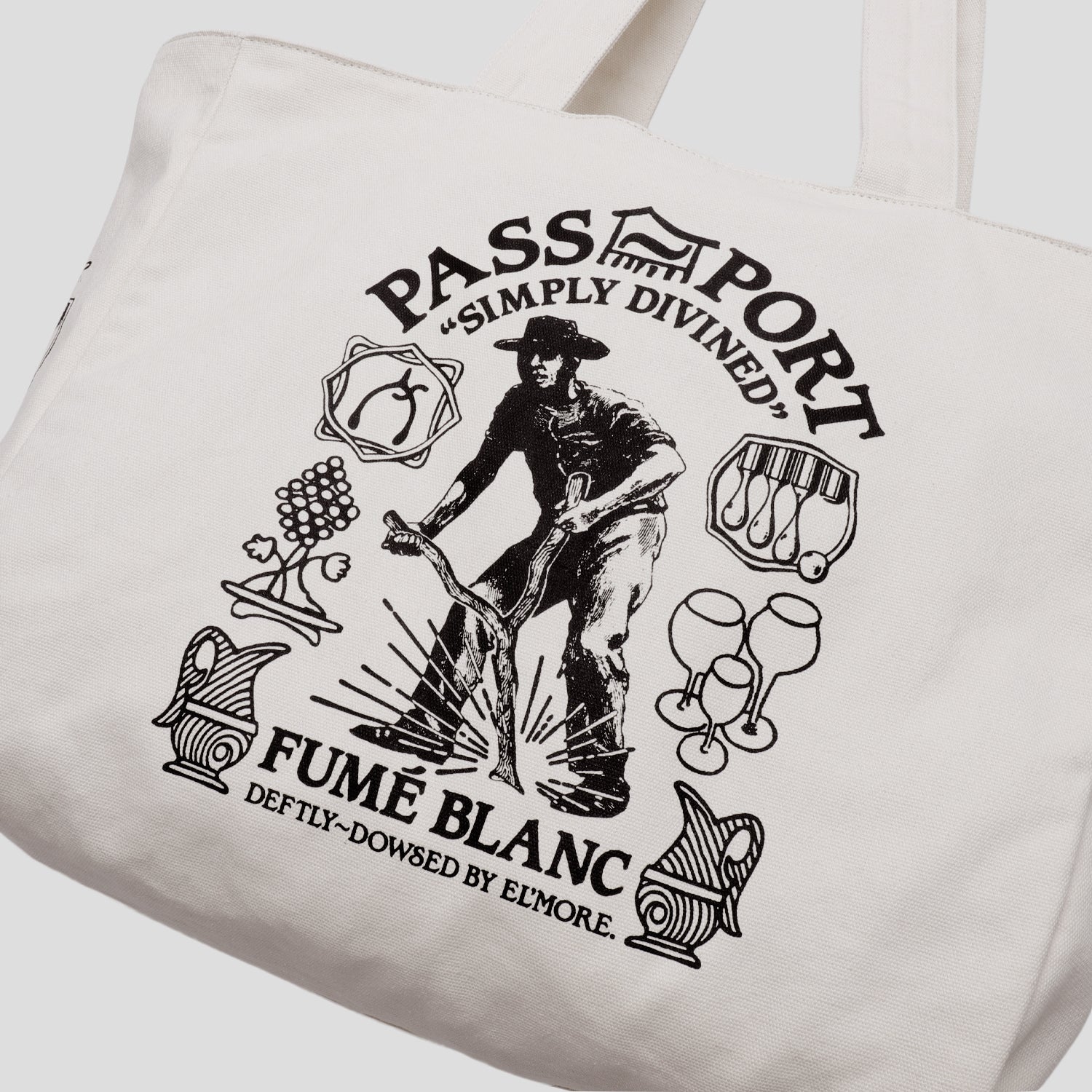 Pass~Port & El'more Vineyard Workers Tote - Natural