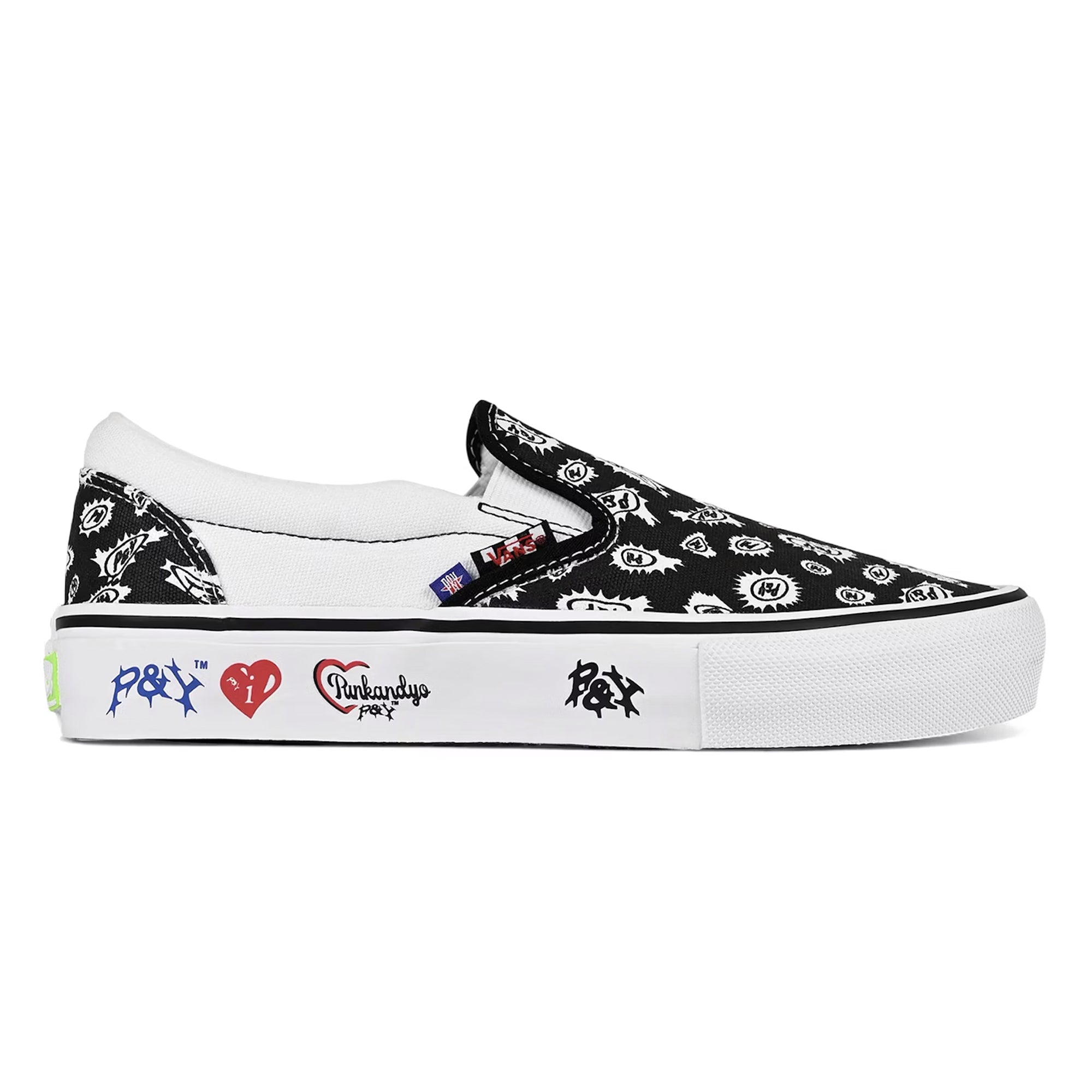Vans Skate Slip On - Punk&Yo Black / White