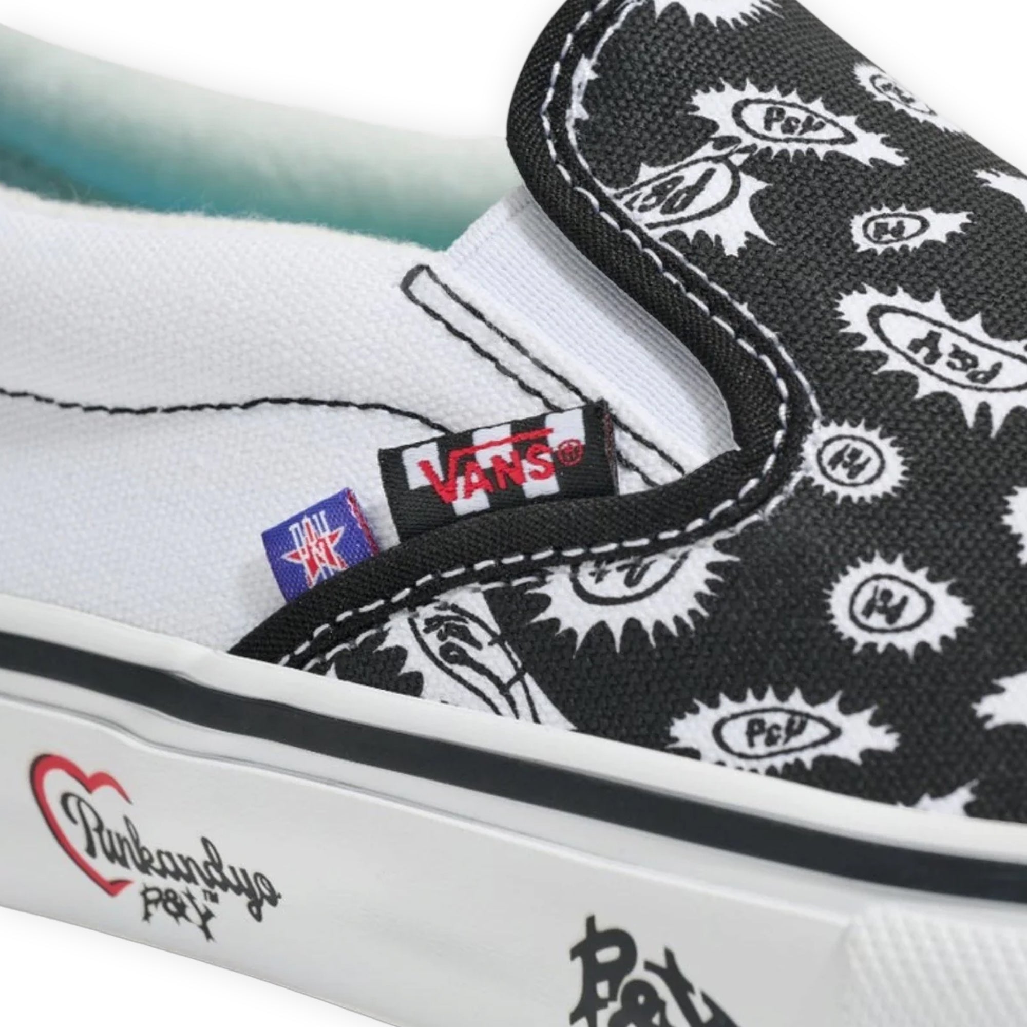 Vans Skate Slip On - Punk&Yo Black / White