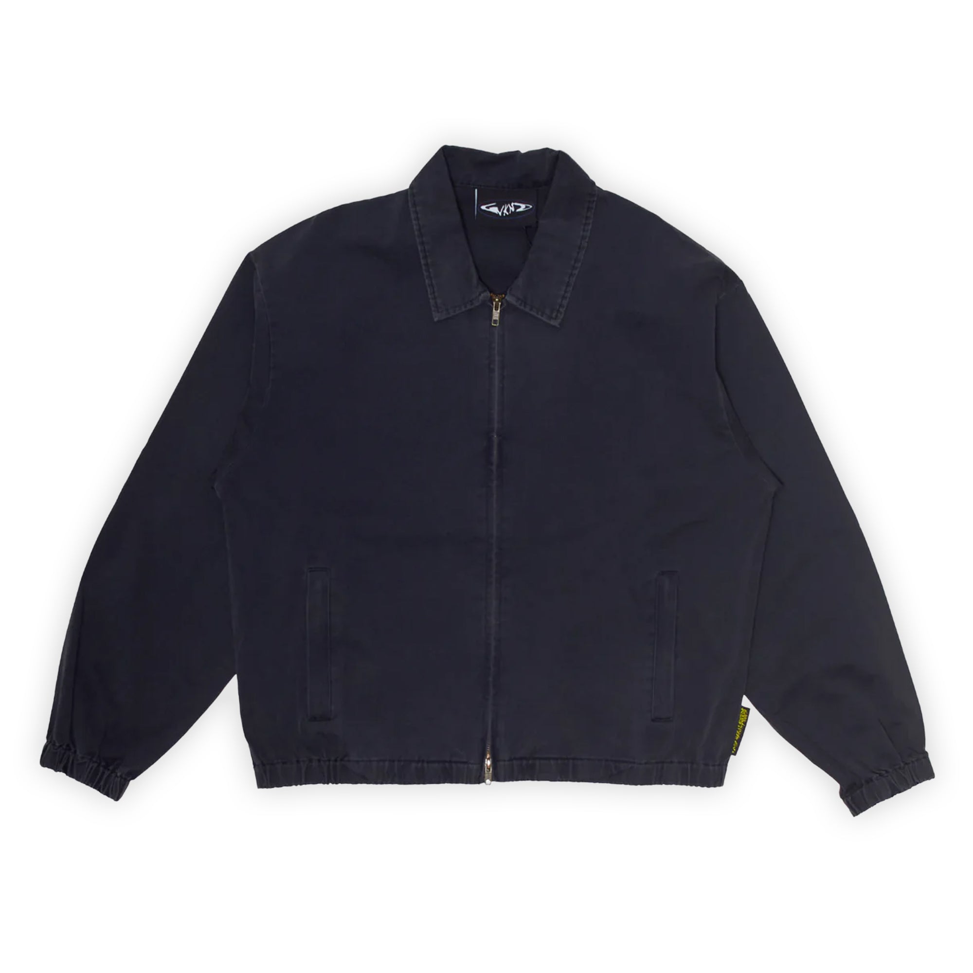 WKND Stone Washed Twill Zip Jacket - Navy Stone Wash