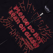 WKND Please Do Not Lean On Glass Zip Hoodie - Black