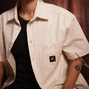 Pass~Port Australian Manufactured Short Sleeve Work Shirt - Natural