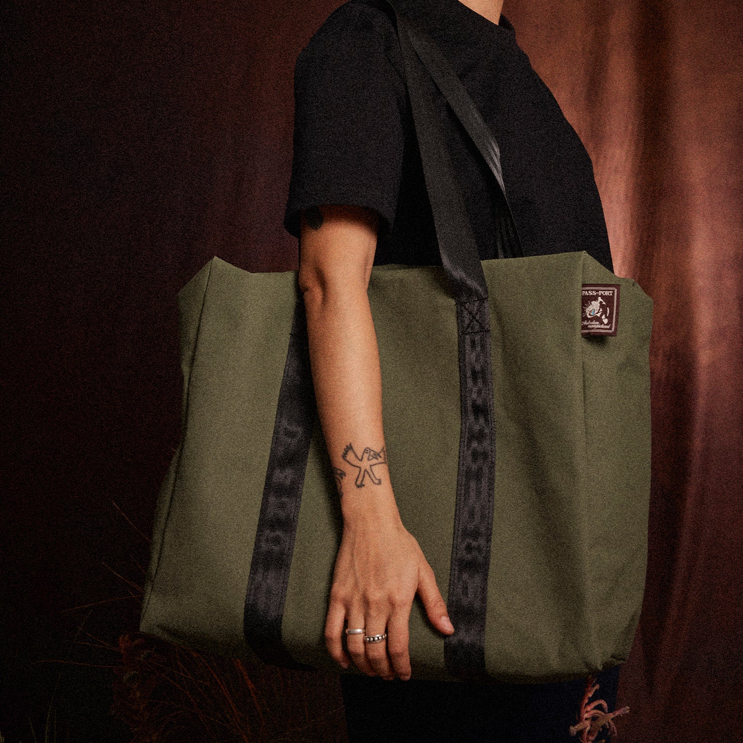 Pass~Port Australian Manufactured Travel Tote Bag - Gum Green