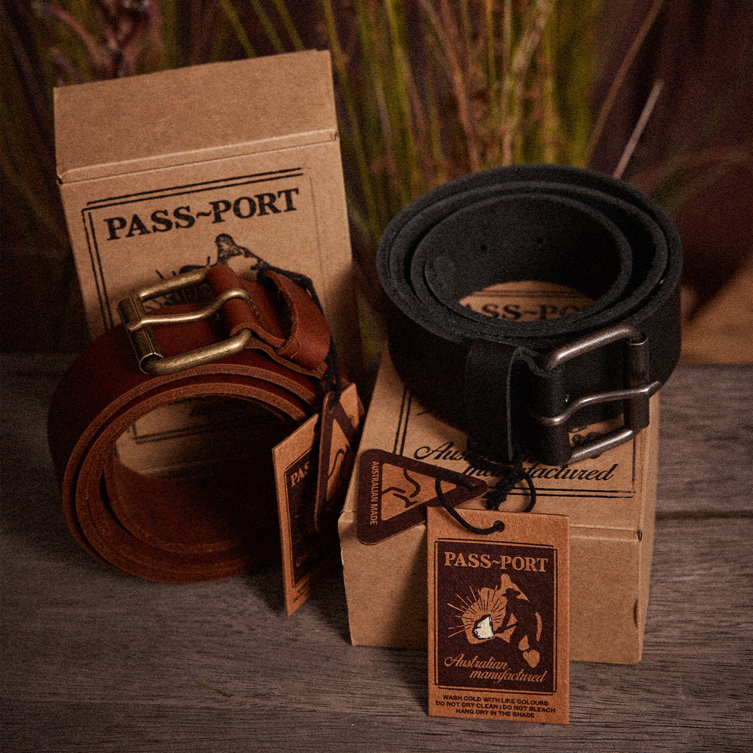 Pass~Port Australian Manufactured Belt - Brown