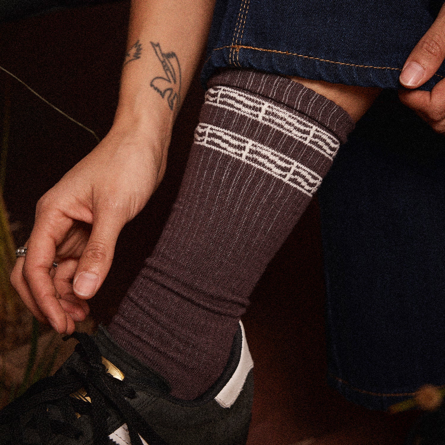 Pass~Port Australian Manufactured Socks - Brown / Natural