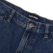 Pass~Port Workers Club Denim Short - Washed Dark Indigo