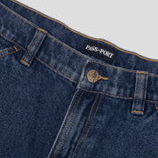 Pass~Port Workers Club Denim Short - Washed Dark Indigo