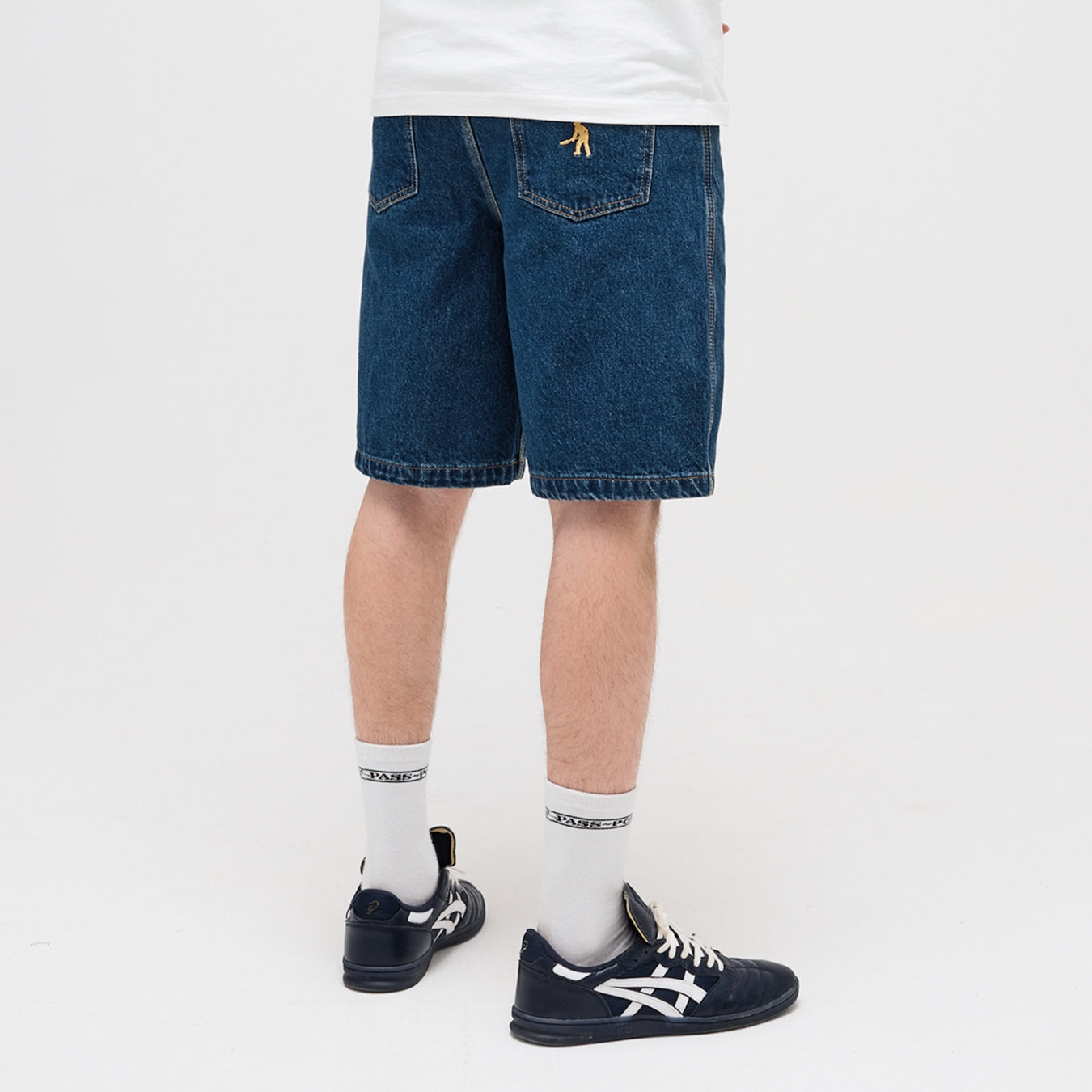 Pass~Port Workers Club Denim Short - Washed Dark Indigo
