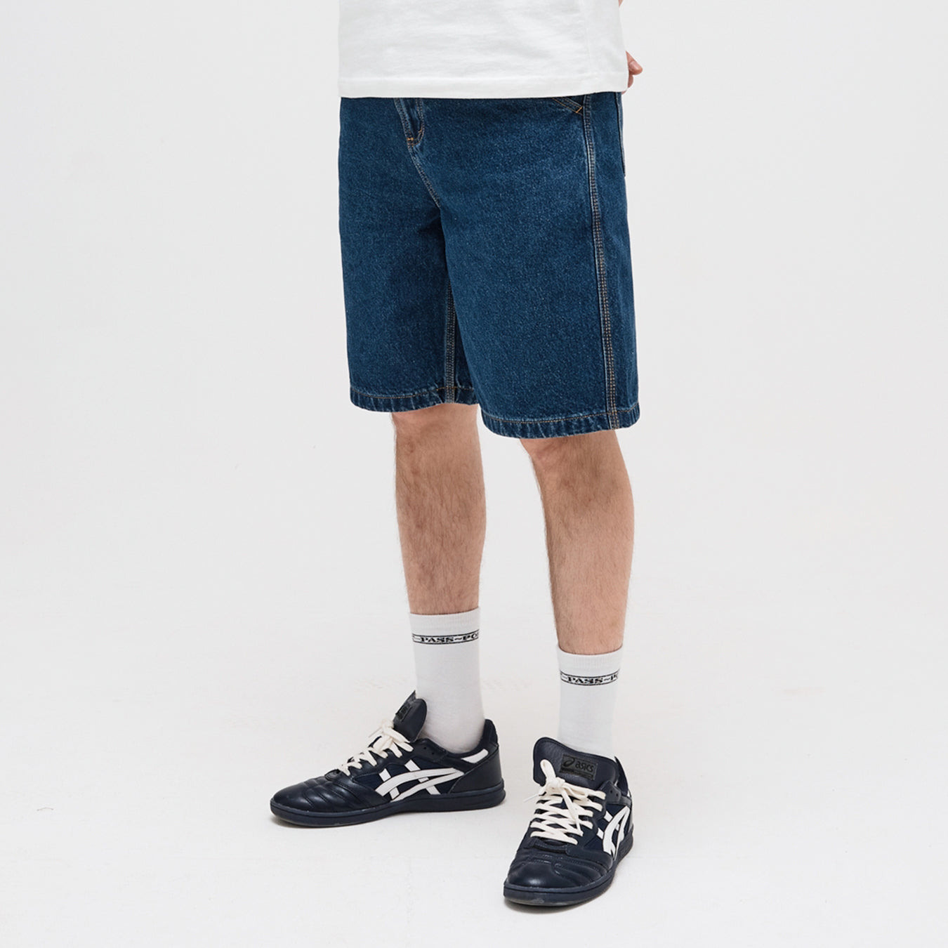 Pass~Port Workers Club Denim Short - Washed Dark Indigo