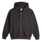 Polar Skate Co. Waffle Zip Hoodie - Dirty Black
