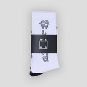 WKND Heart Socks - White