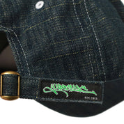 Yardsale Faded Slub Denim Cap - Dark Blue