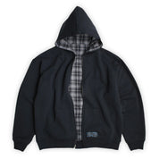 Yardsale Reversible Flannel Hoodie - Grey