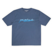 Yardsale Washed Script T-Shirt - Blue