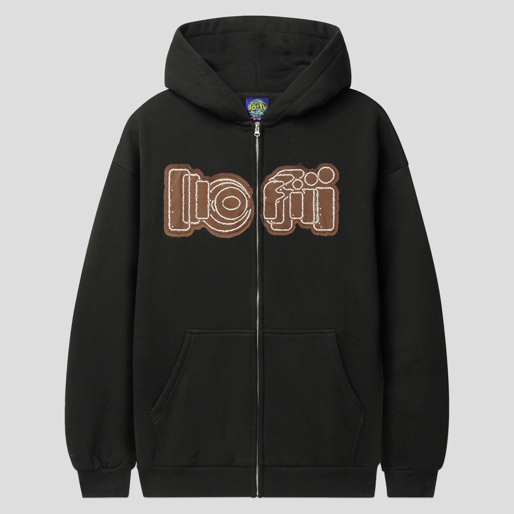 Lo-Fi Accelerate Zip-Thru  Hood - Black