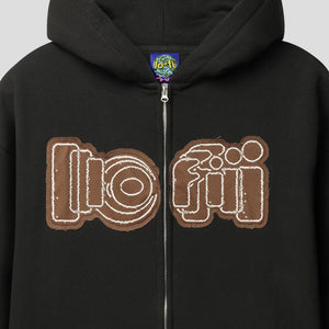 Lo-Fi Accelerate Zip-Thru  Hood - Black