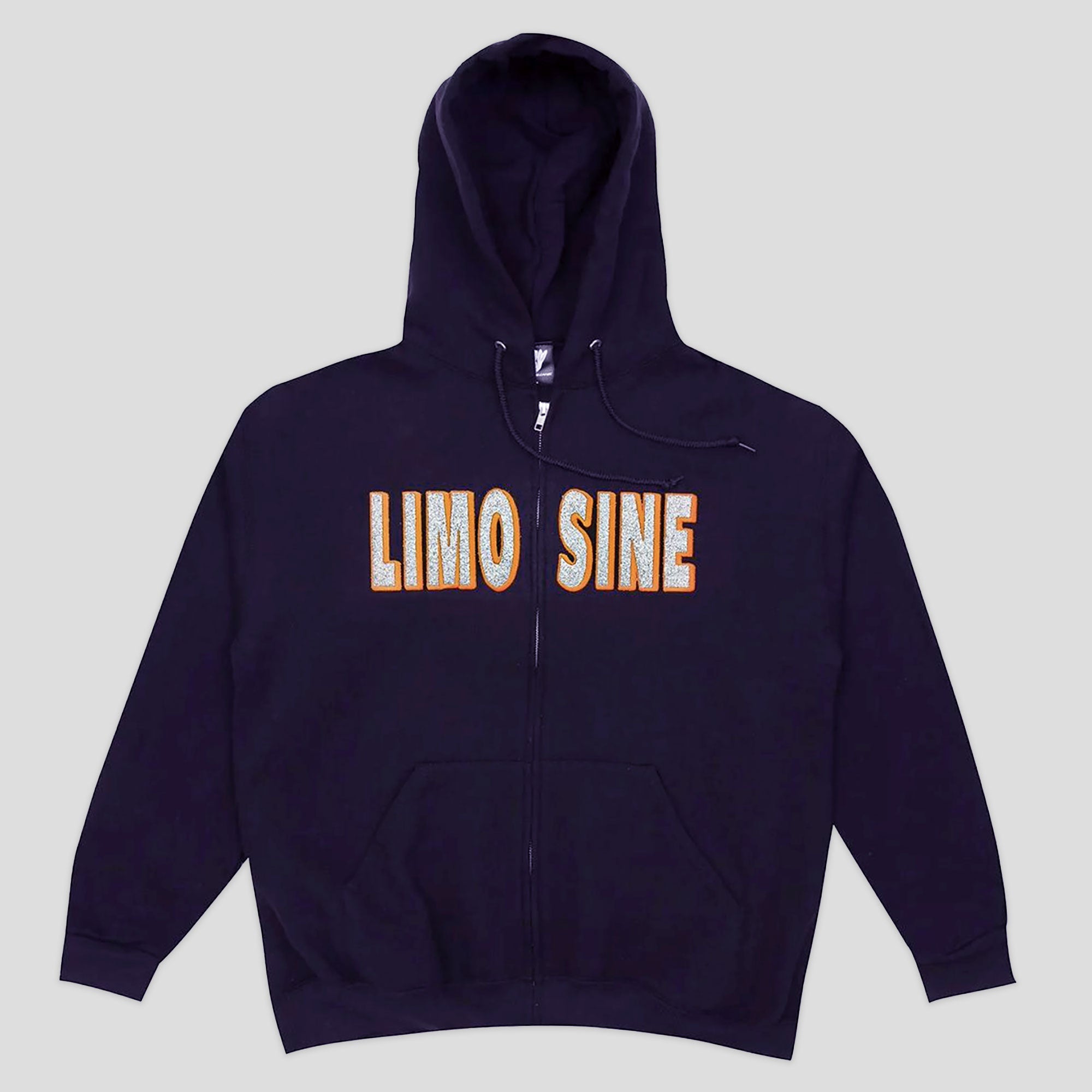 Limosine Sparkle Zip-Up Hood - Navy