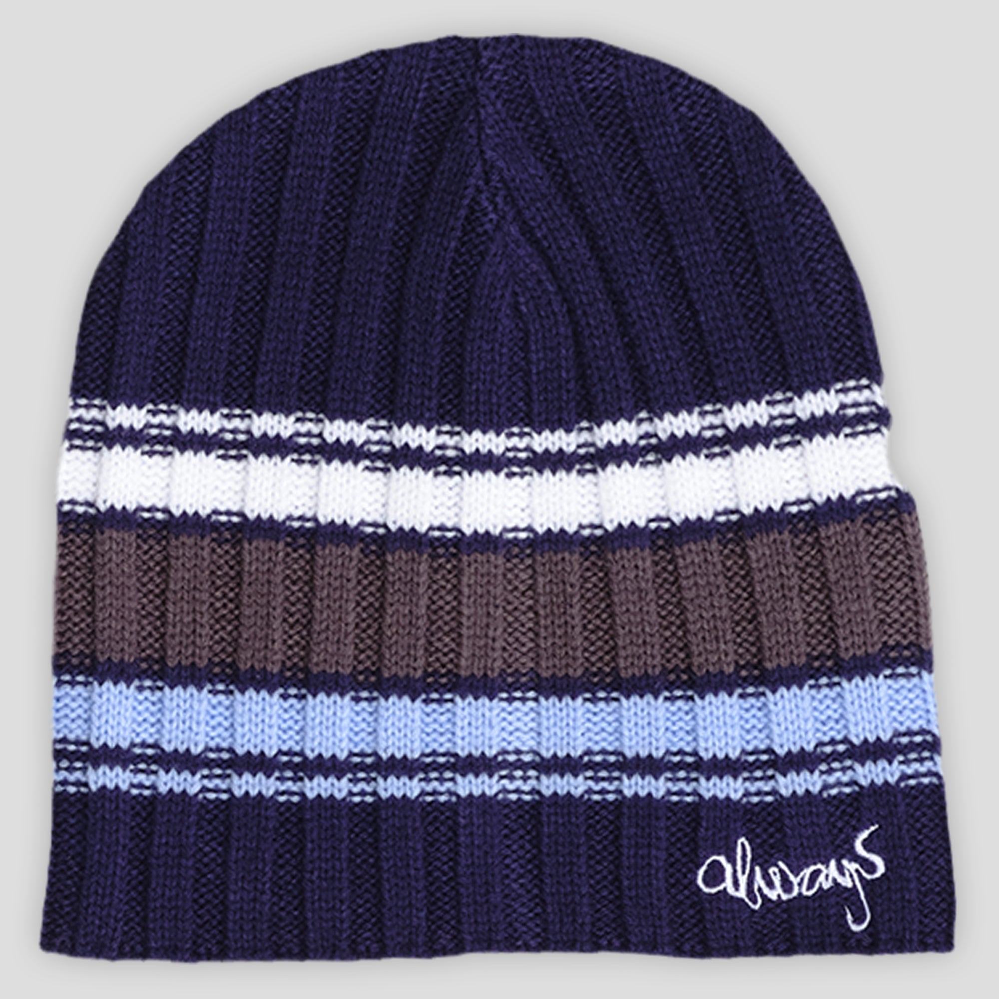 Always Do What You Should Do Cable Knit Beanie - Navy – Pass~Port