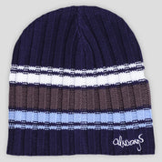 Always Do What You Should Do Cable Knit Beanie - Navy