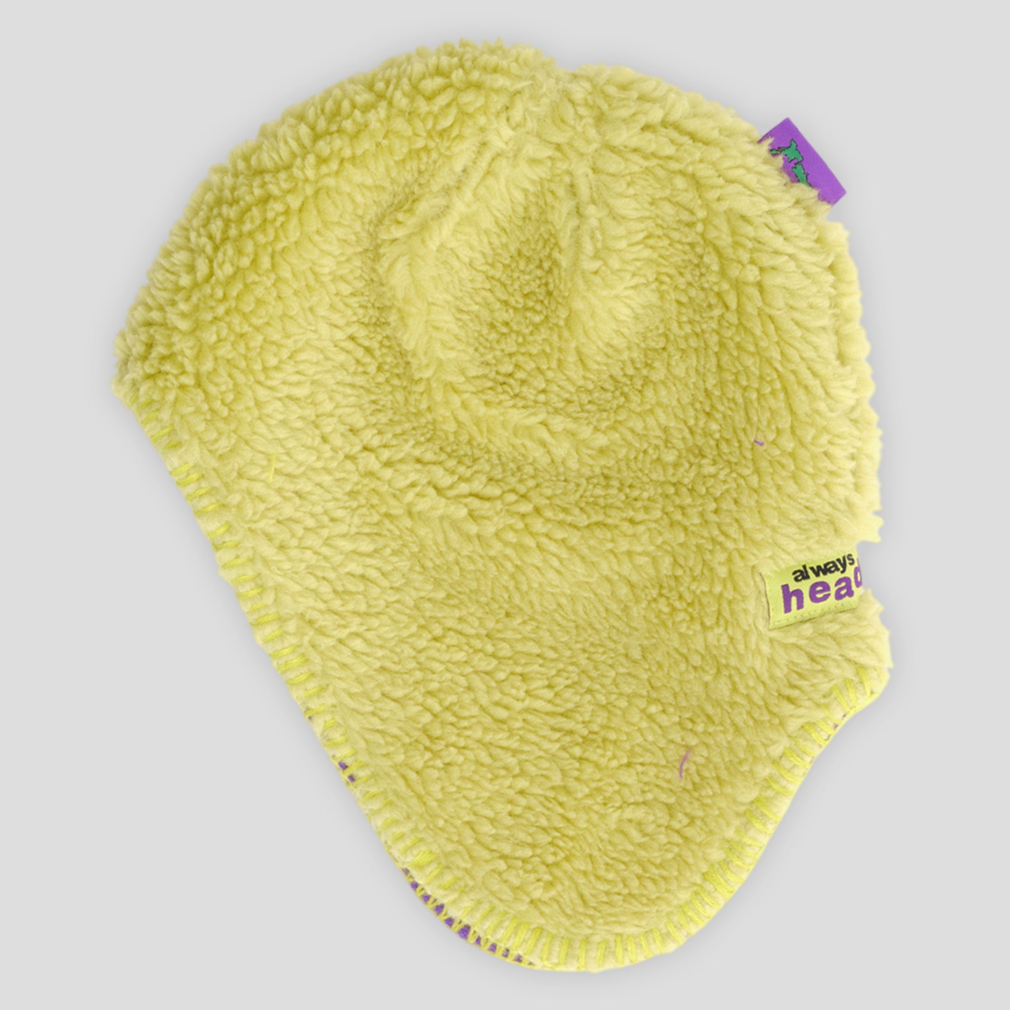Always Do What You Should Do Reversible Ear Flap Beanie - Purple / Green