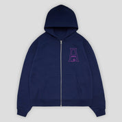 Arcade Big Zipper Hood - Navy