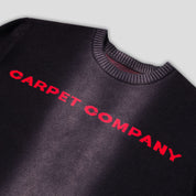 Carpet Company Bleached Woven Sweater - Black / Bleach