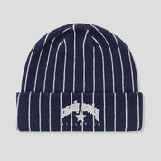 Cash Only Pinstripe Beanie - Navy