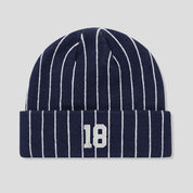 Cash Only Pinstripe Beanie - Navy