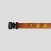 Carpet Company Woven Belt - Chestnut Brown / Yellow