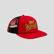 Sci-Fi Fantasy Biker Logo Hat - Red