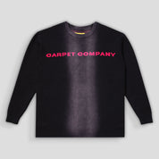 Carpet Company Bleached Woven Sweater - Black / Bleach