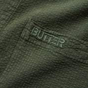 Butter Goods Overdye Seersucker Shirt - Army