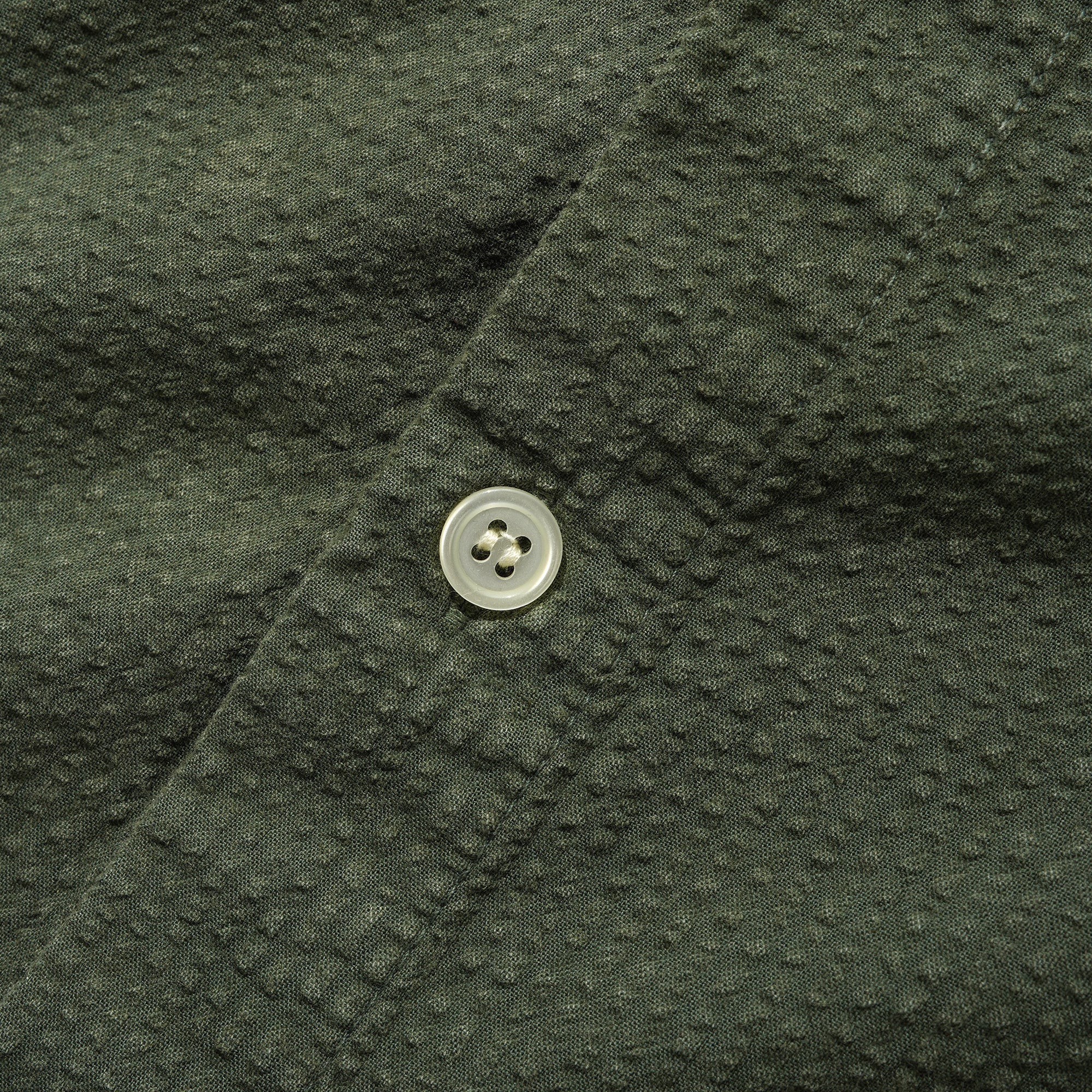 Butter Goods Overdye Seersucker Shirt - Army