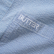 Butter Goods Overdye Seersucker Shirt - Blue